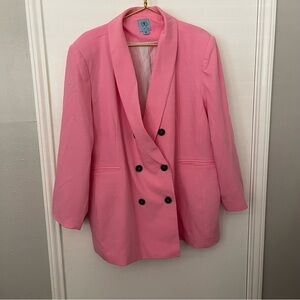 CeCe Sportswear Plus Size Pink Blazer